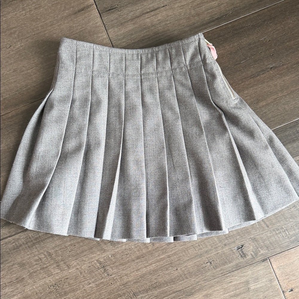 Pleated Grey girls  Skirt